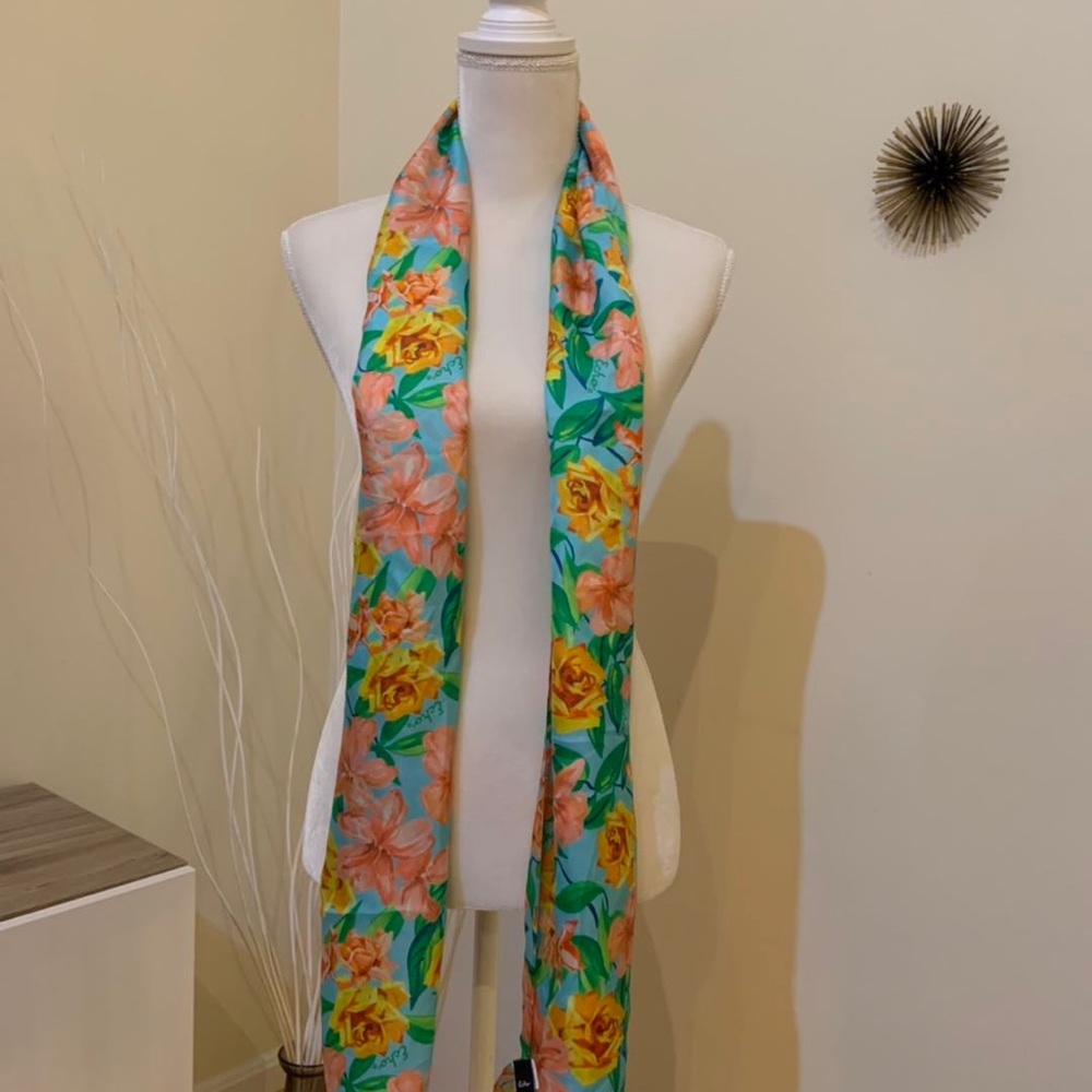 Echo brand new floral silk scarf